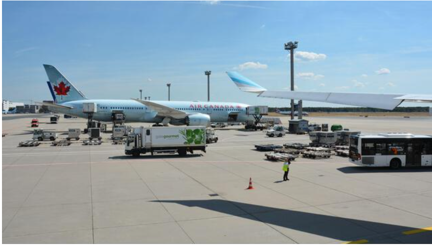 Airport ground-support trailers using industrial tyres