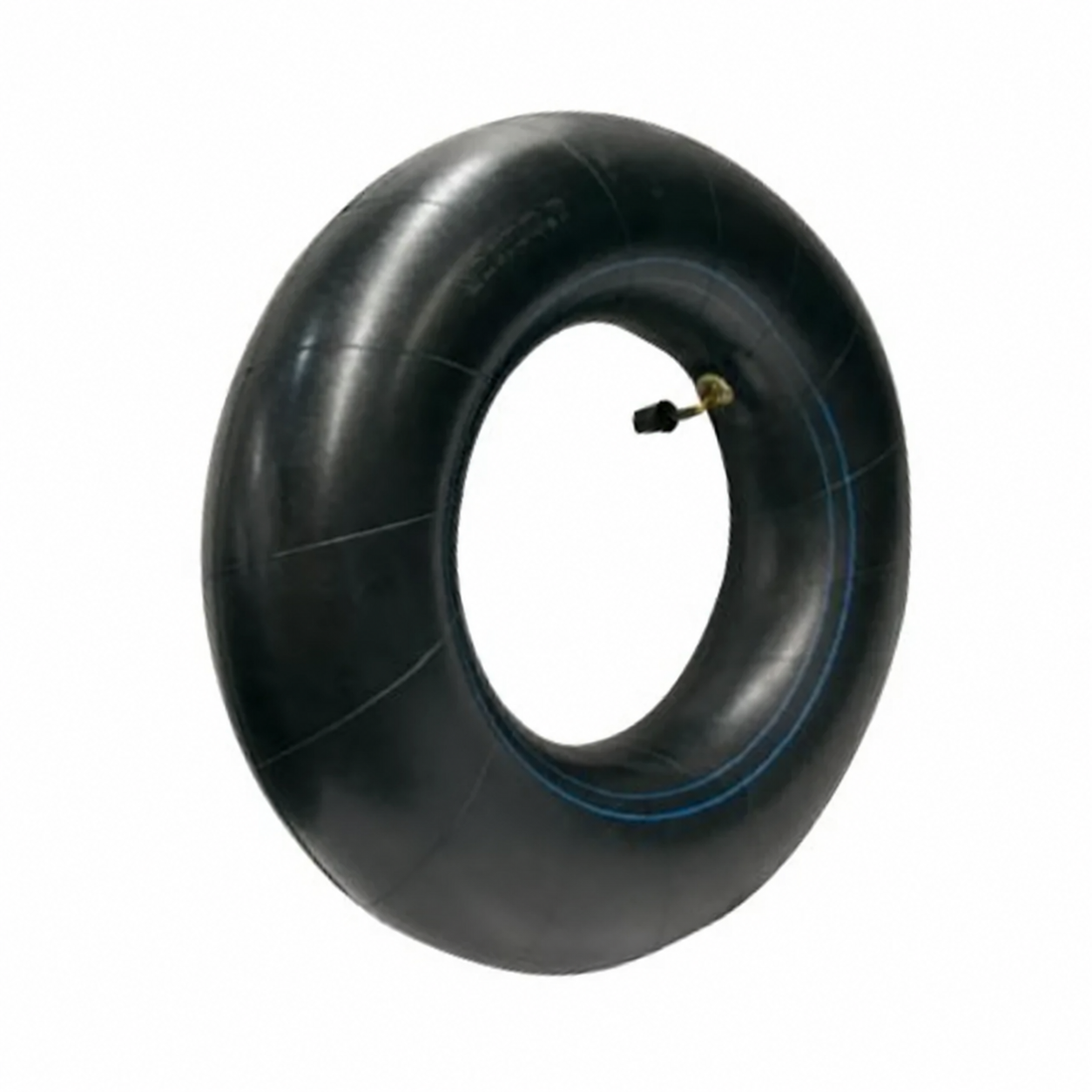 Unbranded industrial tyre inner tube on a white background